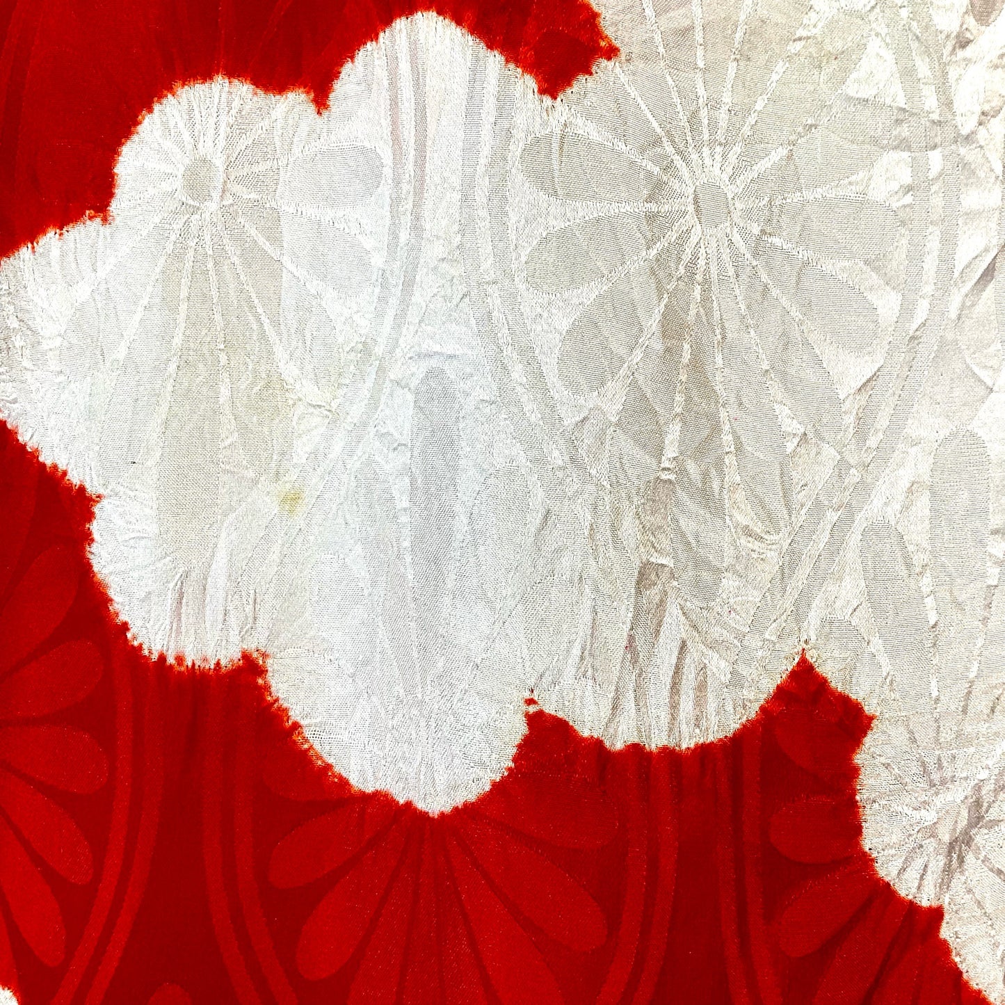 Vintage Juban Kimono Red Shibori