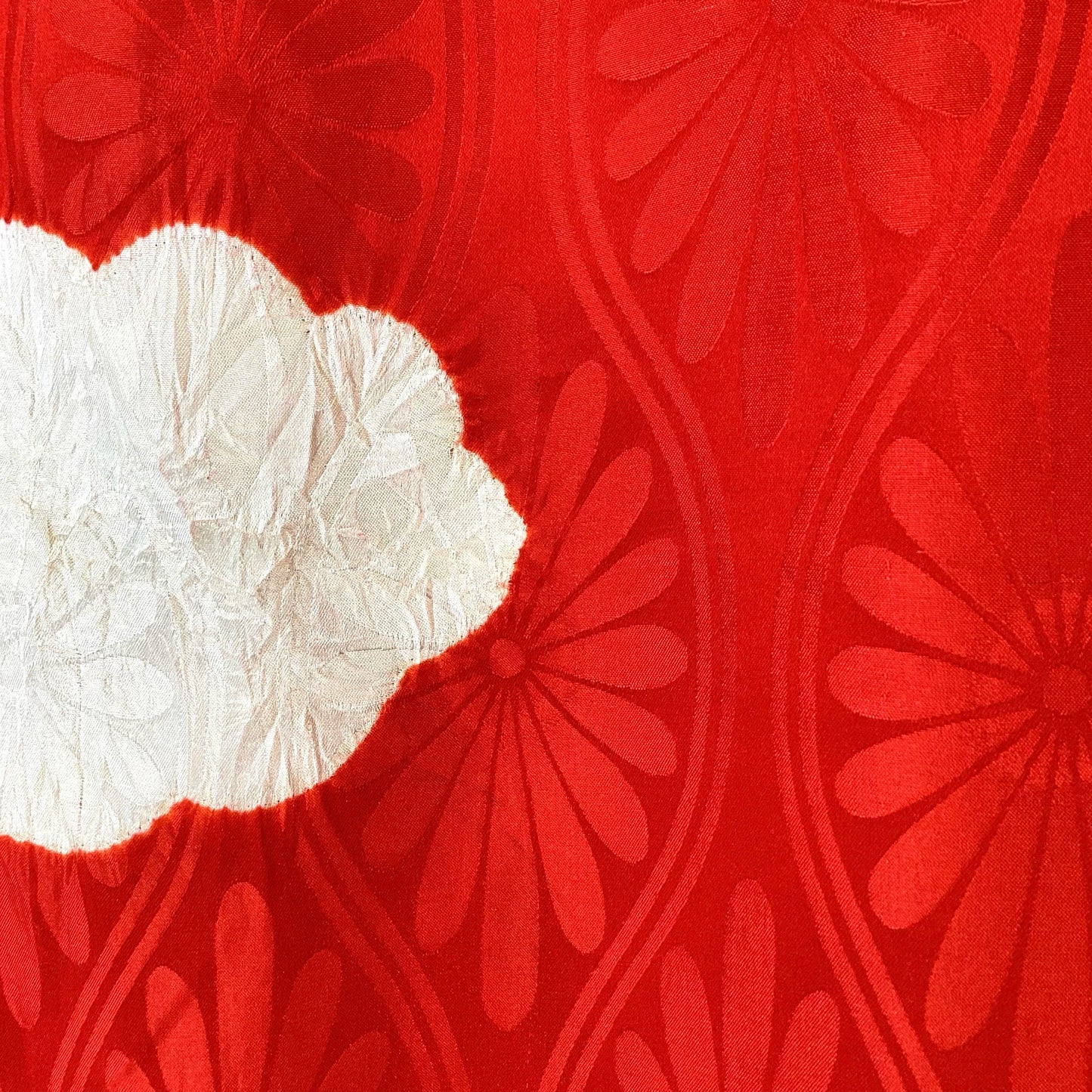 Vintage Juban Kimono Red Shibori