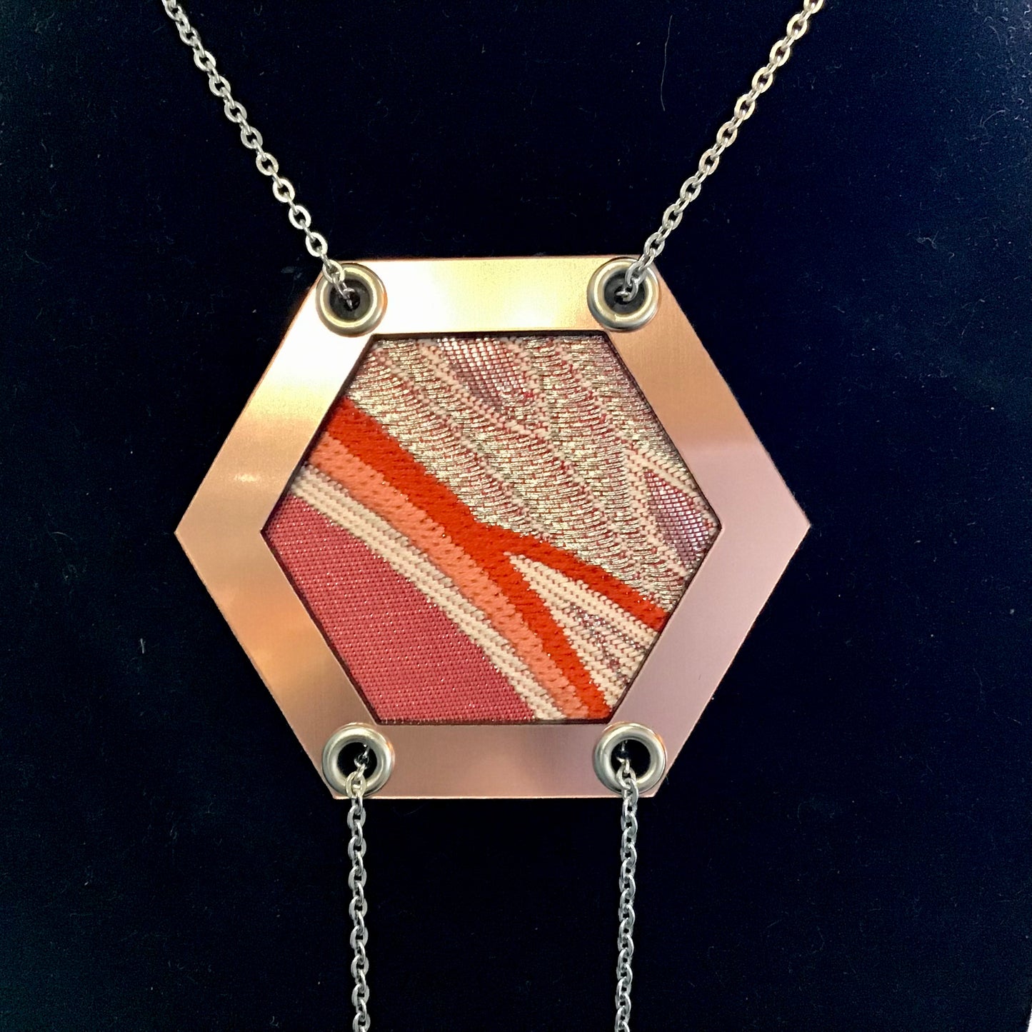 Abi-K Statement Necklace ‘Winter Pink’ 1/2