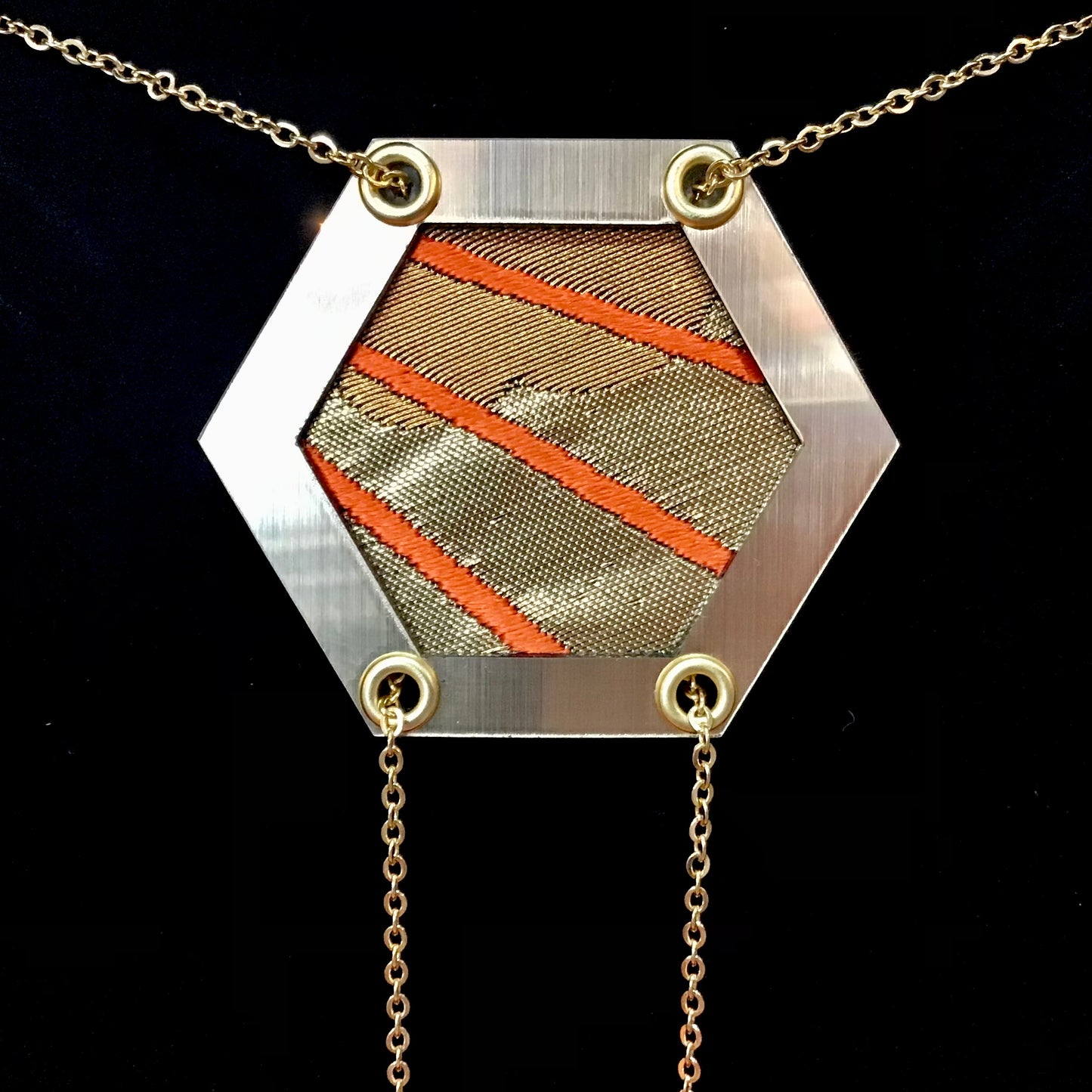Abi-K Statement Necklace ‘Golden Fans’
