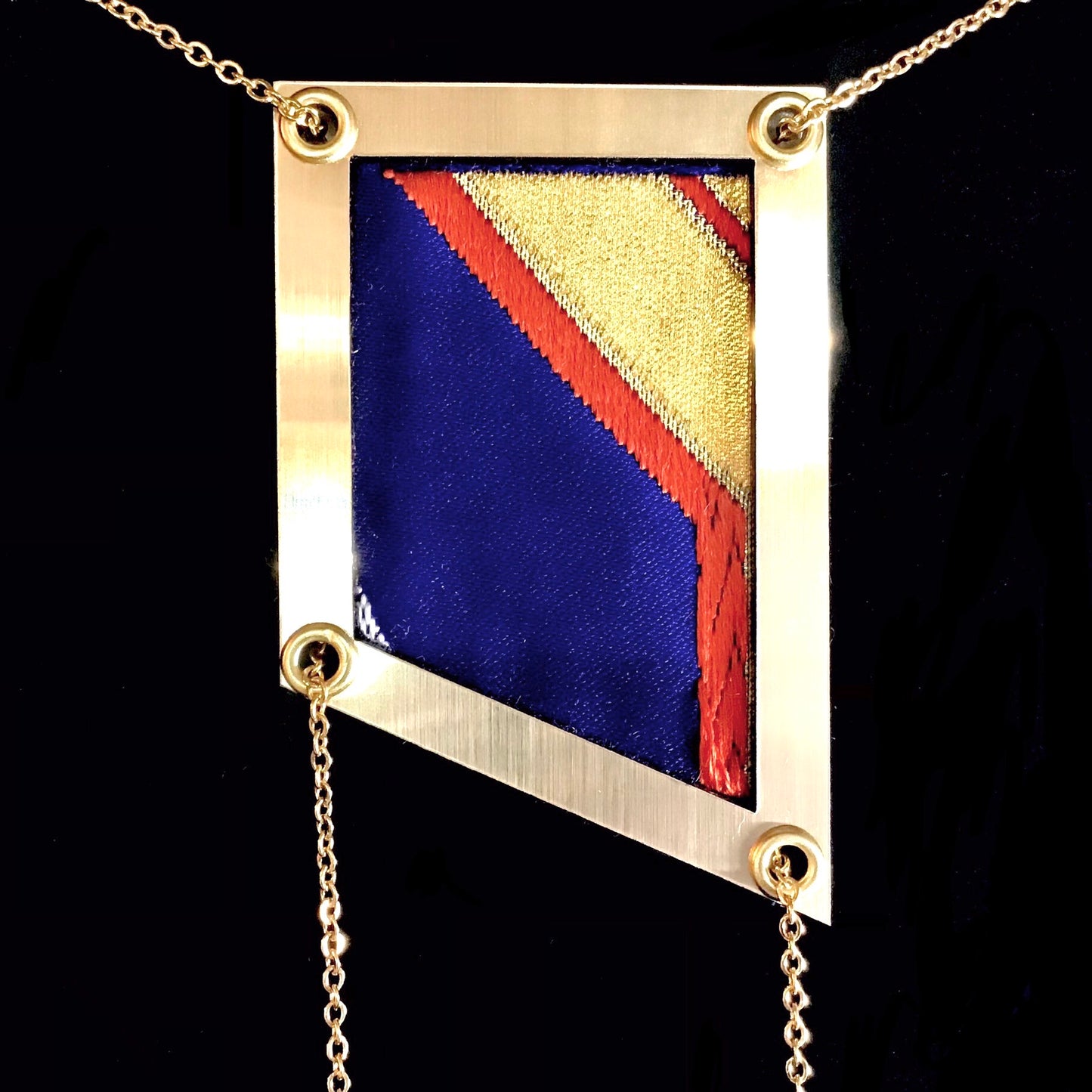 Abi-K Statement Necklace ‘Opulence Blue’ 3/3