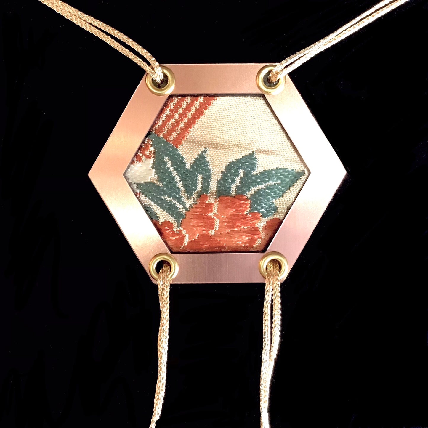 Abi-K Statement Necklace ‘Teal Coral’ 1/2