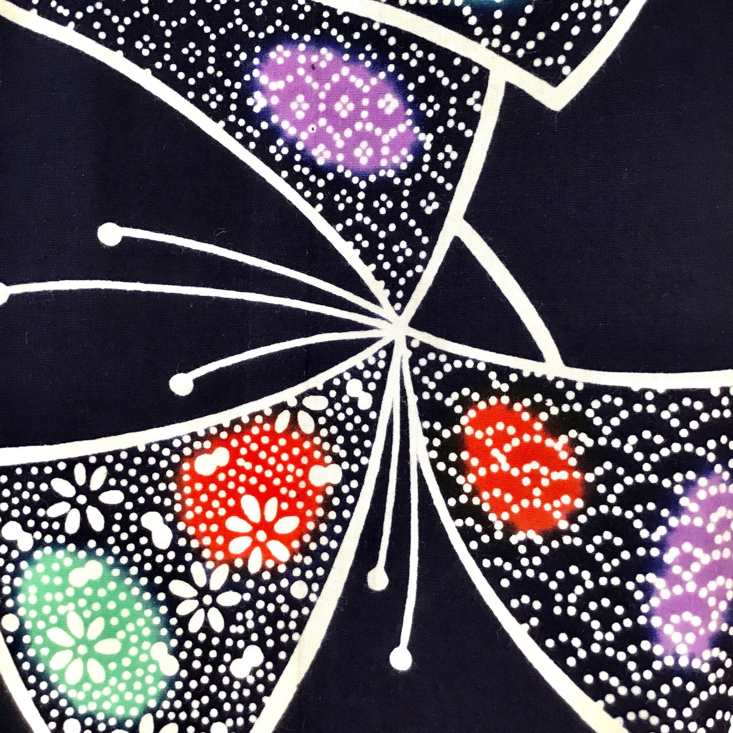 Vintage Kimono ’Navy Blue With Butterflies Yukata’