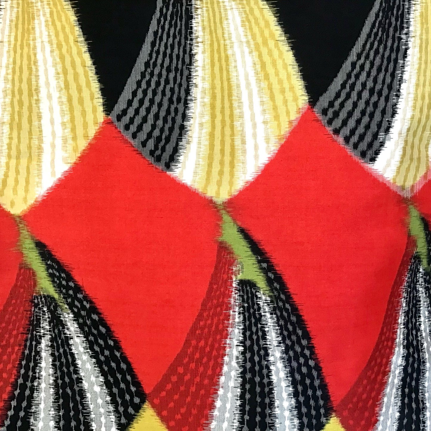 Vintage Haori ‘Black With Red & Yellow Deco Design’