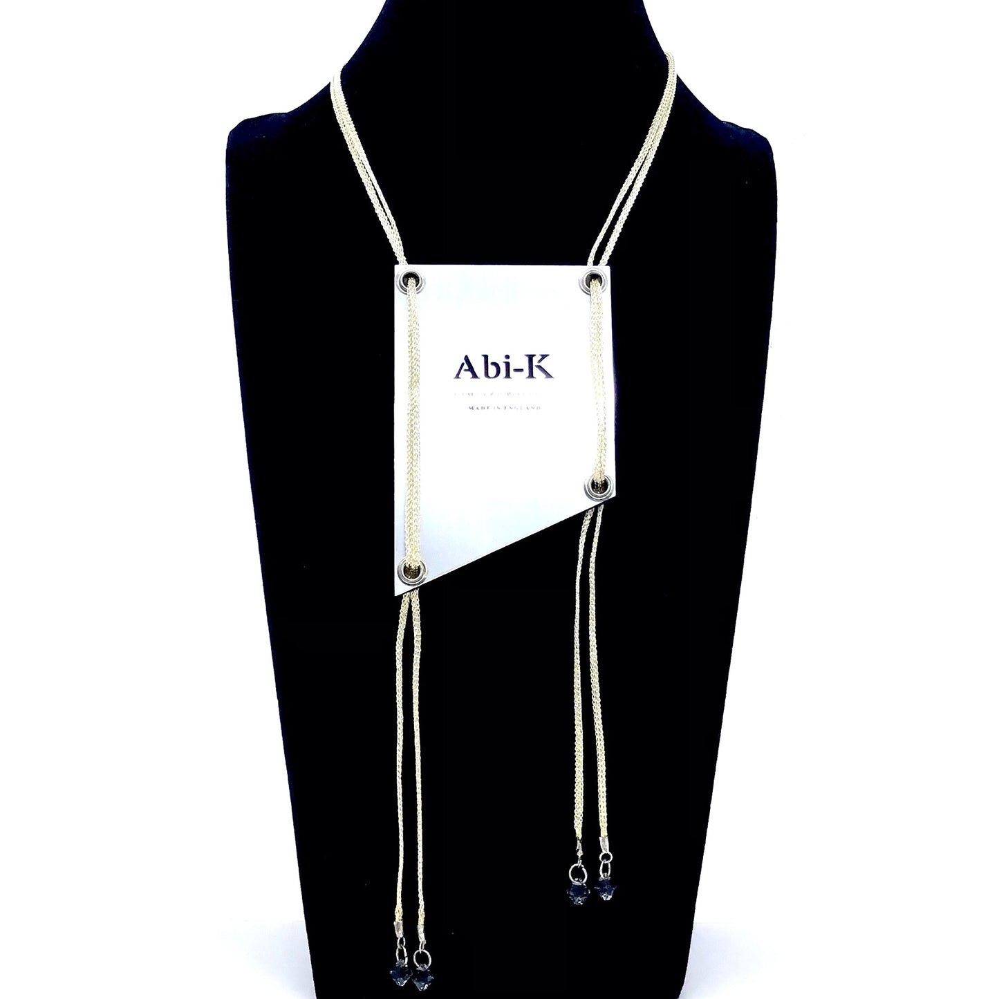 Abi-K Statement Necklace ‘Dark Blue Silver’