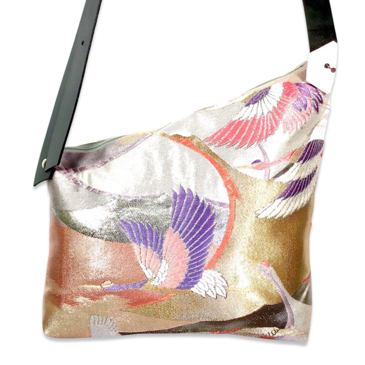 Rachel Bag ‘Pink Cranes’ 1/2