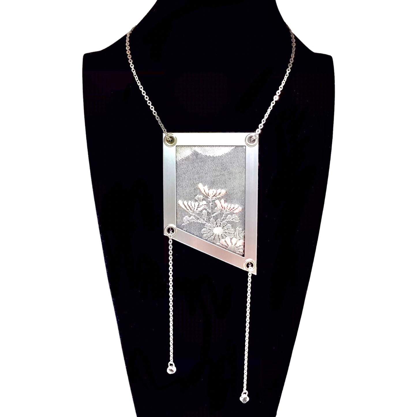 Abi-K Statement Necklace ‘Pretty Pewter’ 1/2