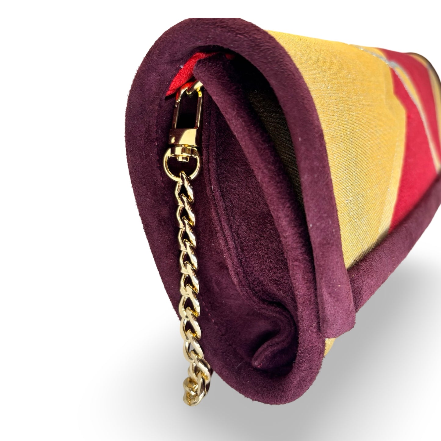Alma Luxe ‘Raspberry Cranes Burgundy Suede’