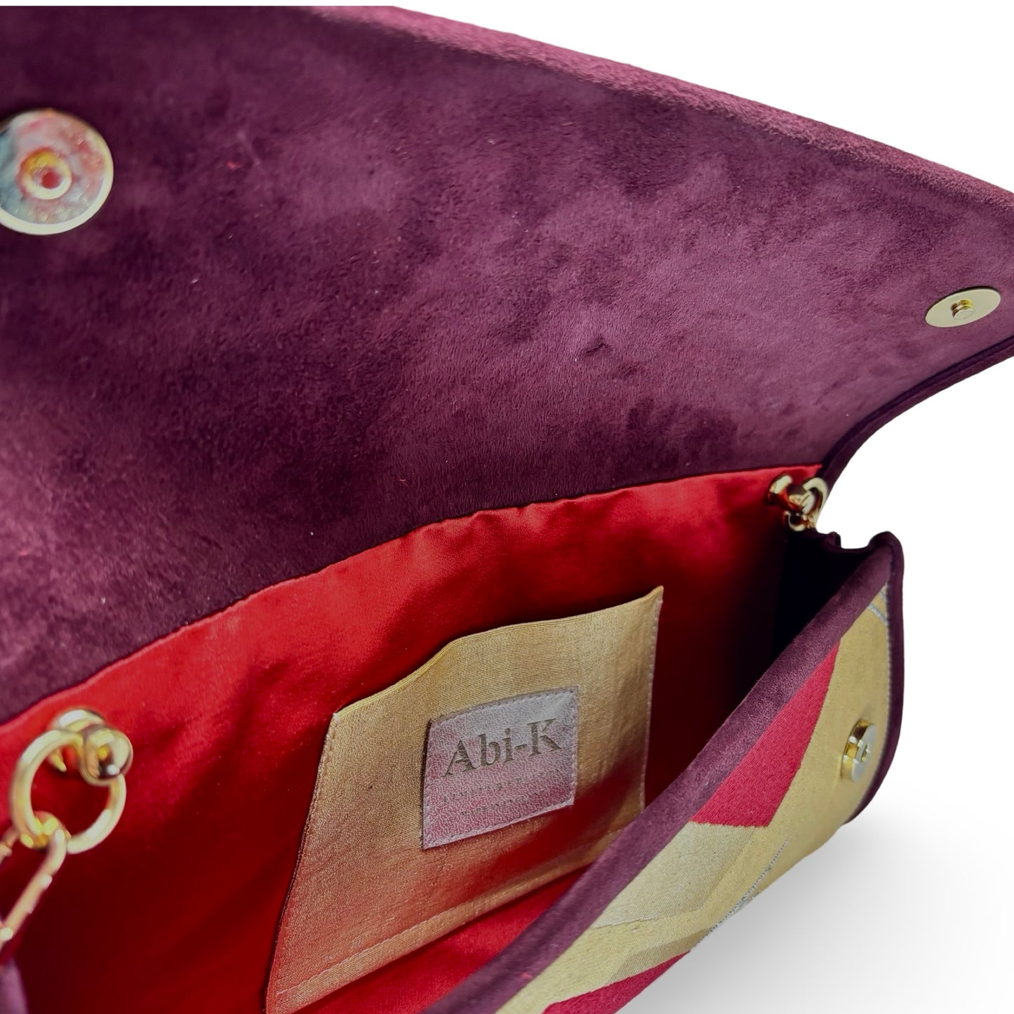 Alma Luxe ‘Raspberry Cranes Burgundy Suede’