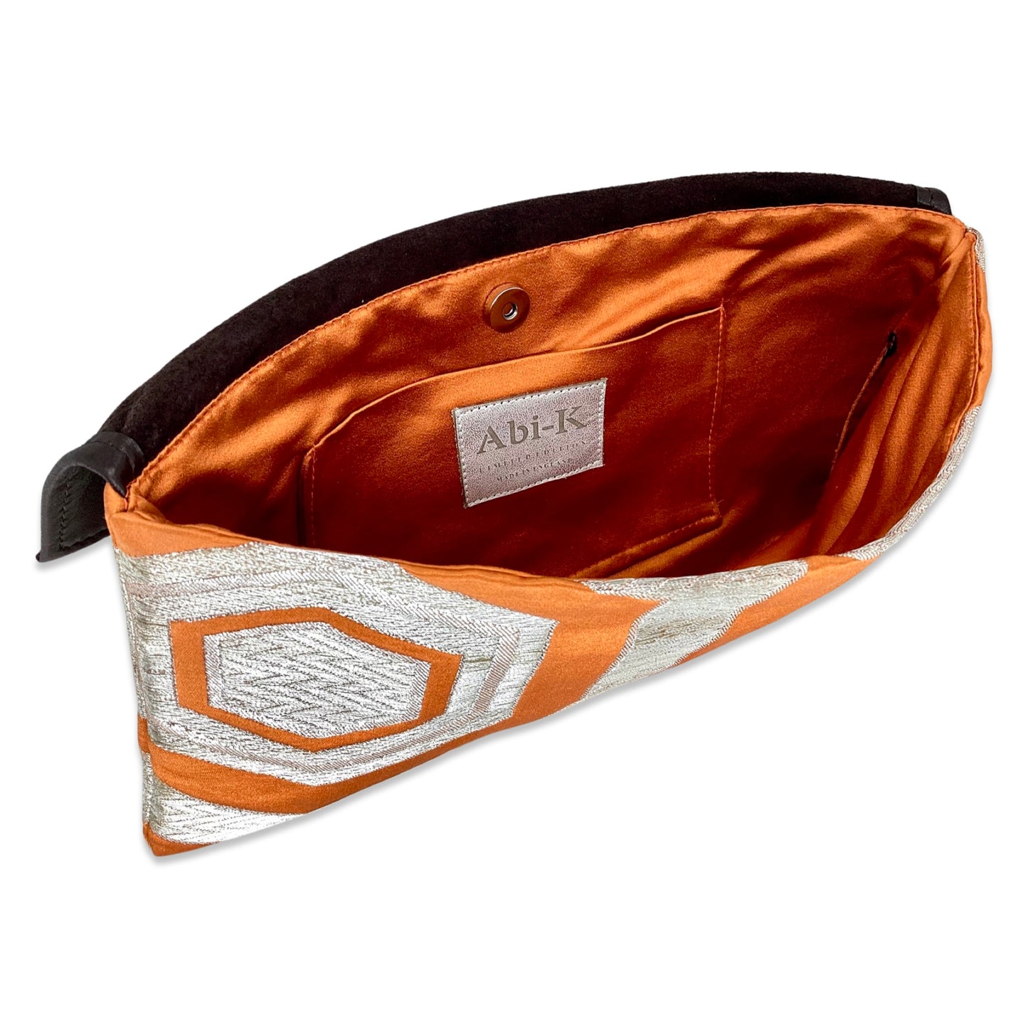 Anna Clutch ‘Chocolate Orange’ 1/2