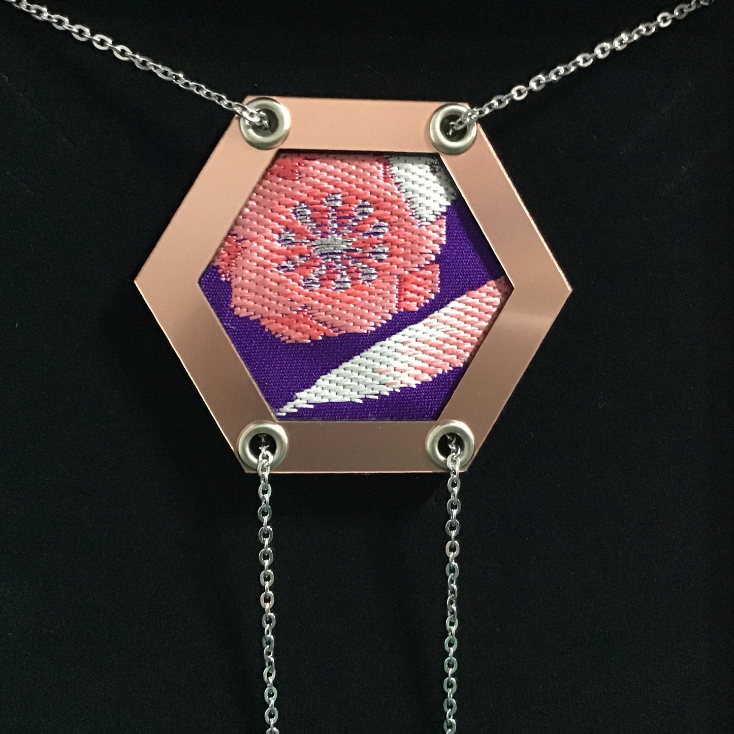 Abi-K Statement Necklace ‘Pretty Purple’ 1/2