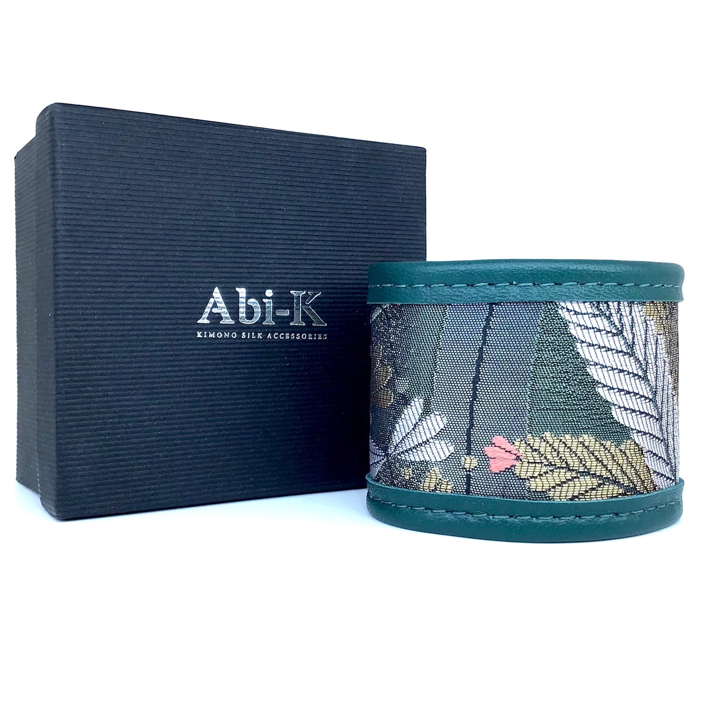 Abi-K Cuff ‘Green Teal Garden’ 1/2