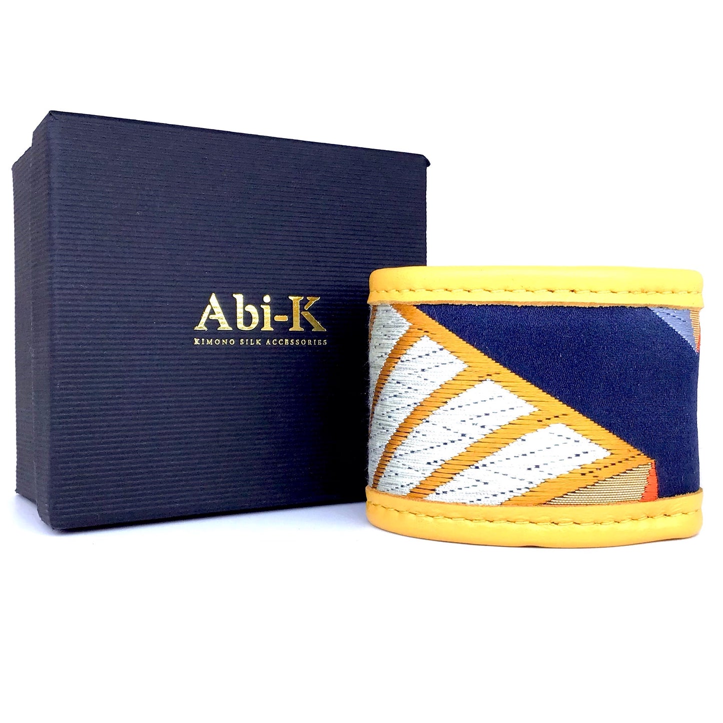 Abi-K Cuff ‘Mustard Navy Kikko’ 1/3