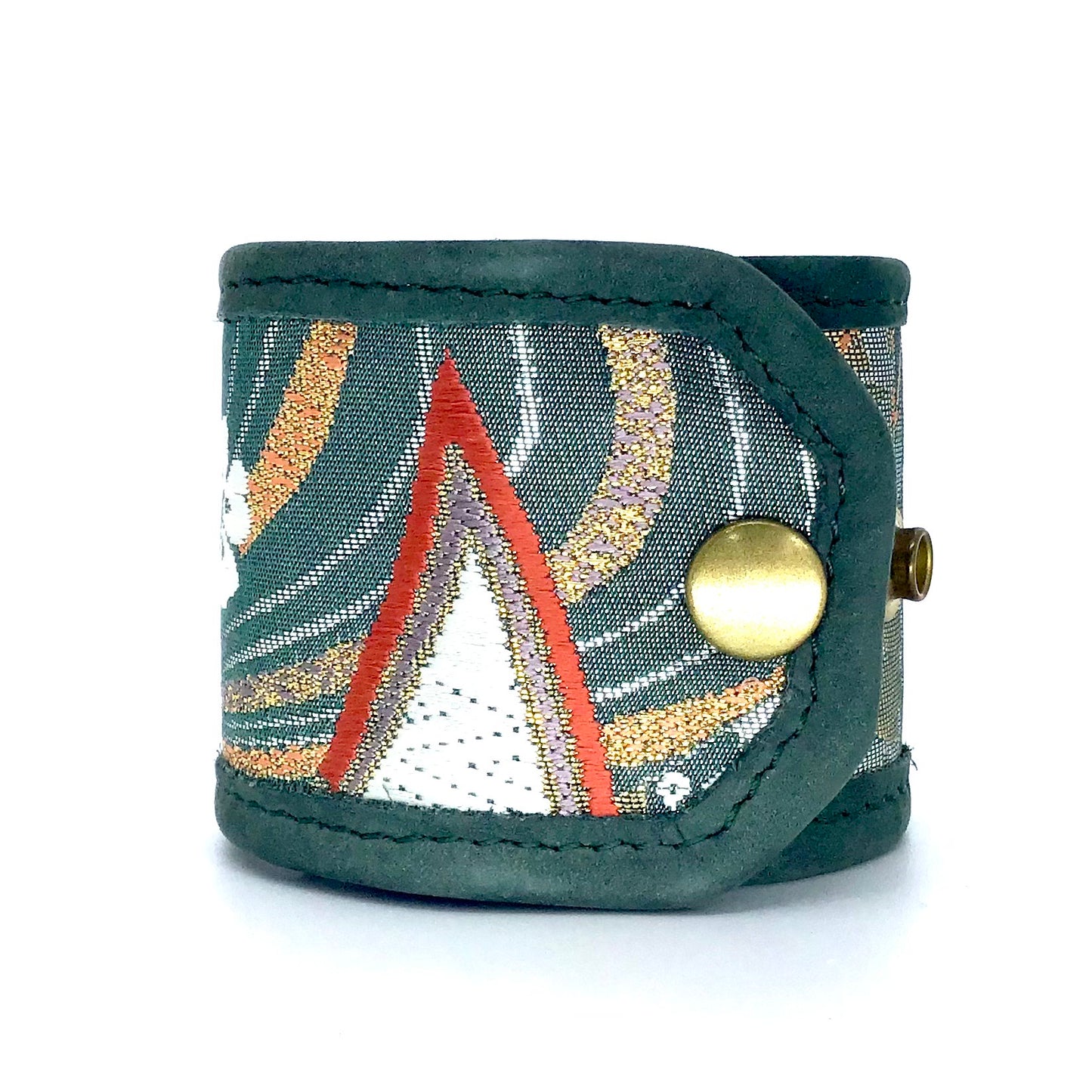 Abi-K Cuff ‘Golden Green Swirl’ 1/2