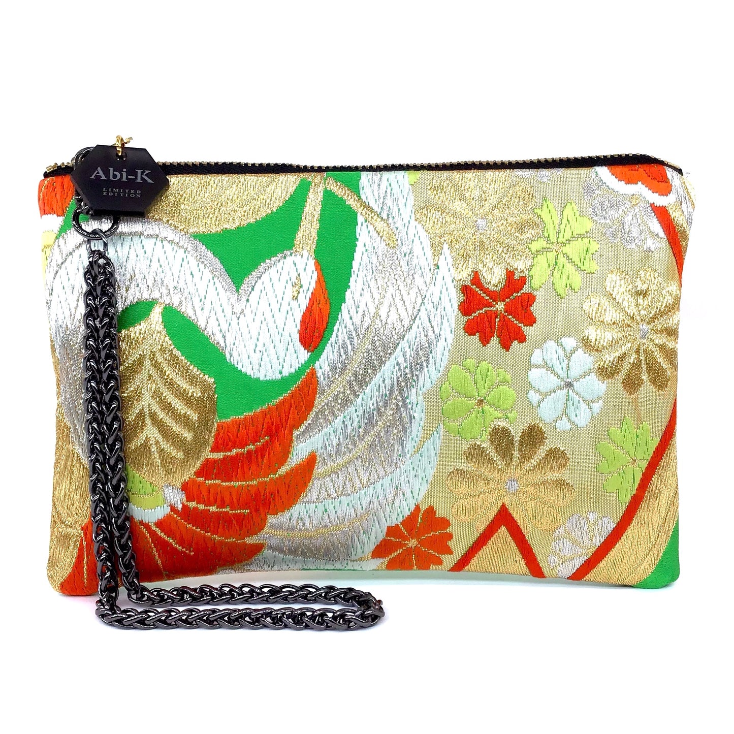 Carolyn Purse ‘Orange Peacock Feathers’ 1/3