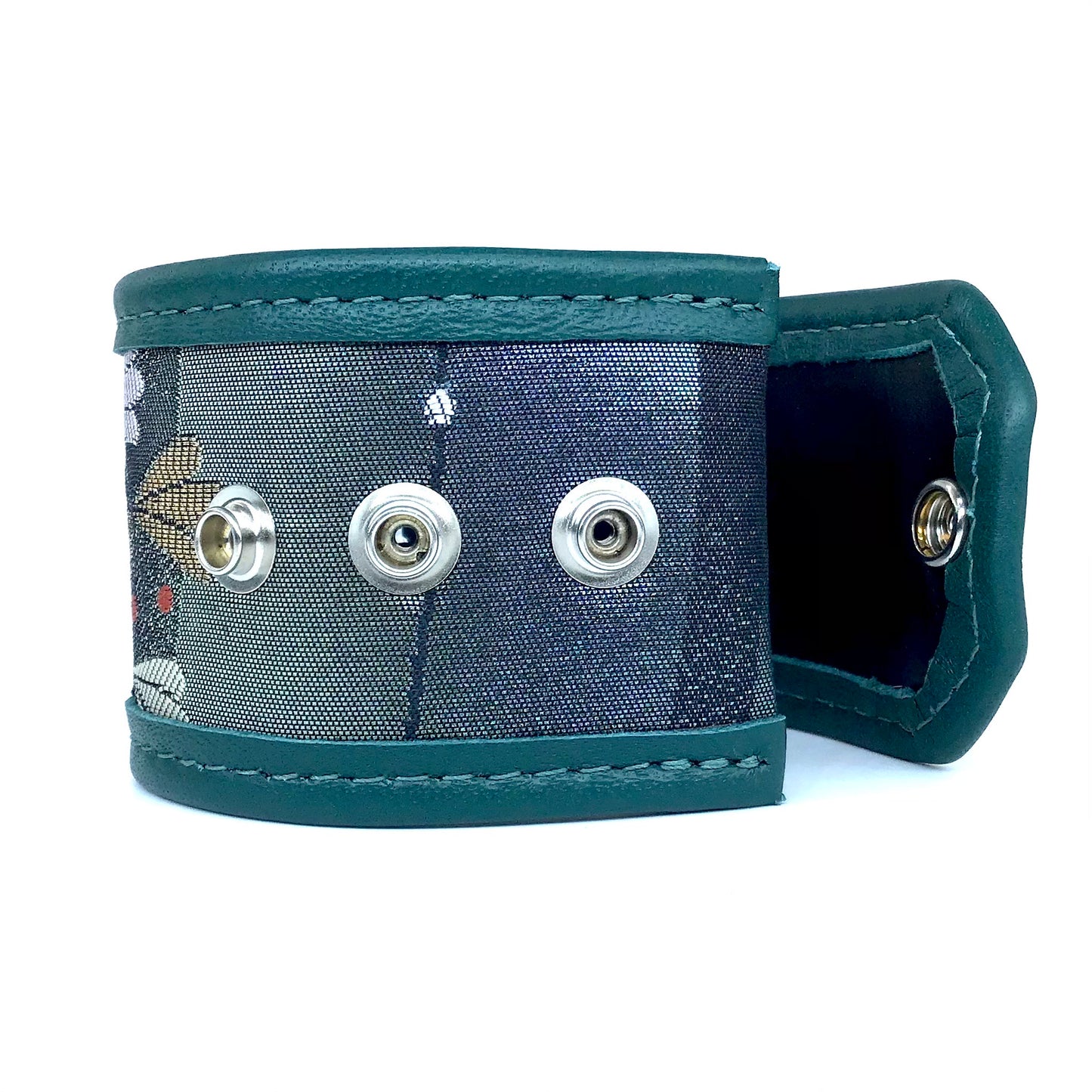 Abi-K Cuff ‘Green Teal Garden’ 1/2