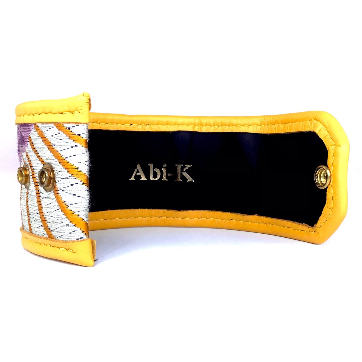 Abi-K Cuff ‘Mustard Navy Kikko’ 1/3