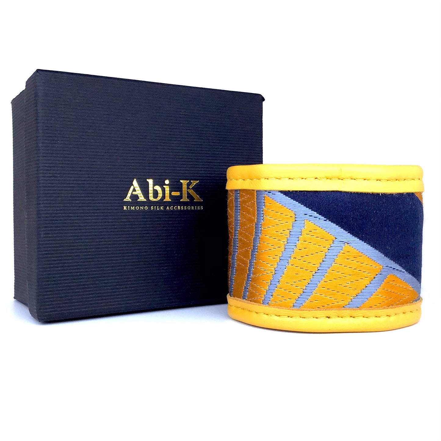 Abi-K Cuff ‘Mustard Navy Kikko’ 3/3