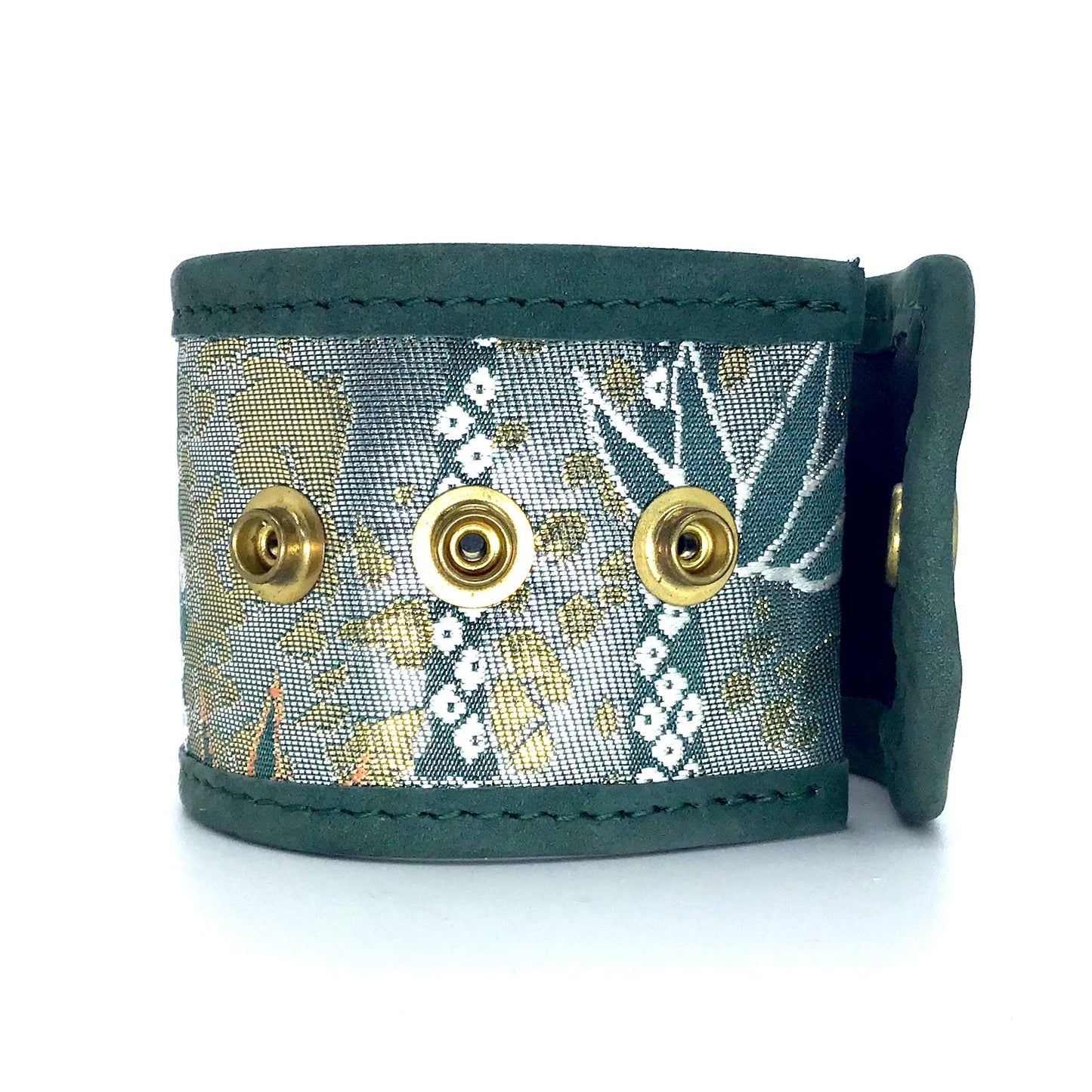 Abi-K Cuff ‘Golden Green Swirl’ 1/2