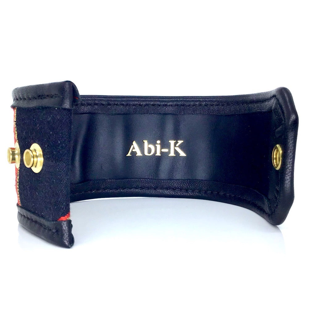 Abi-K Cuff ‘Silver & Gold Flowers’