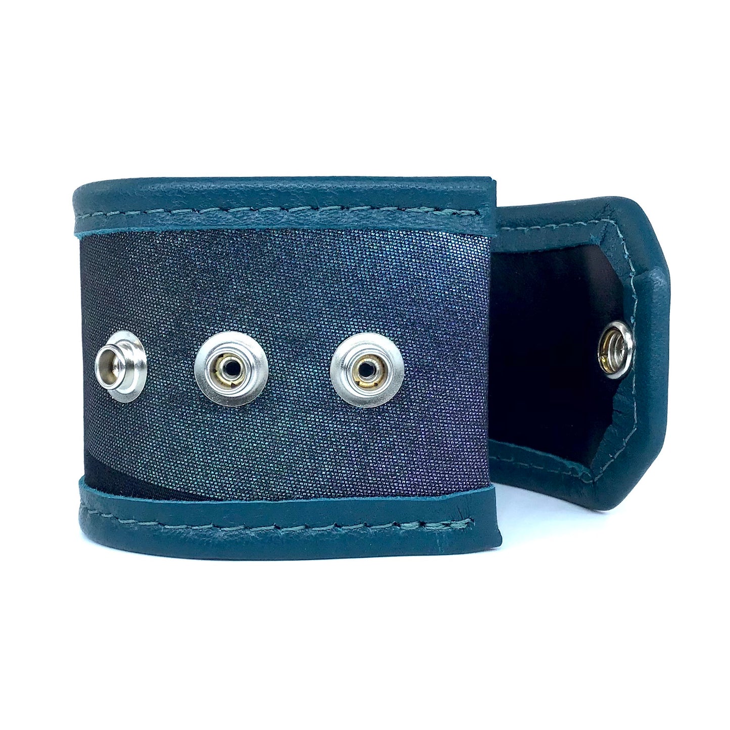 Abi-K Cuff ‘Blue Teal Garden’ 2/2