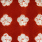Vintage Juban Kimono Orange With White Flowers