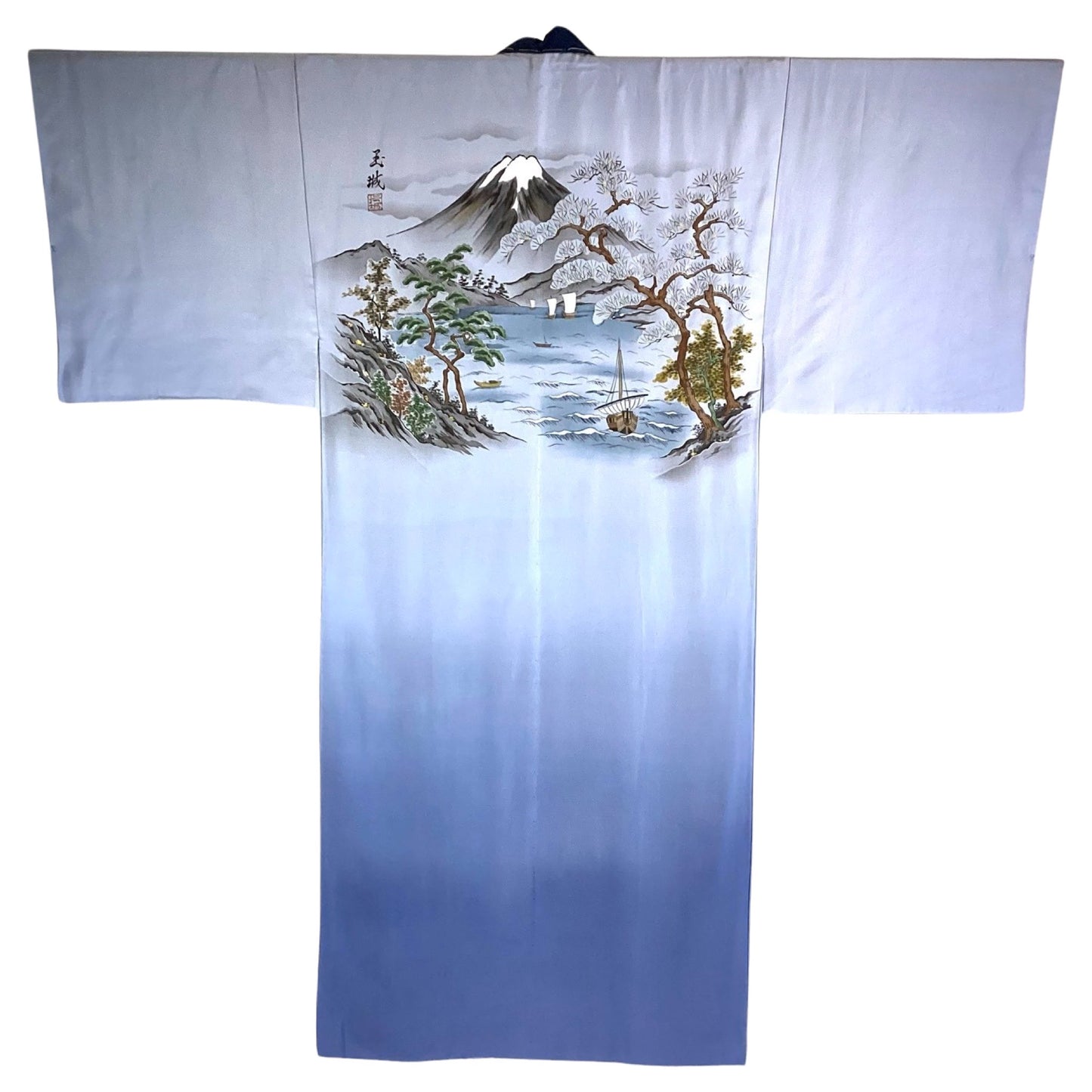 Men’s Vintage Silk Juban Mount Fuji