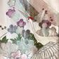 Vintage Kimono White & Pink Cranes