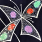 Vintage Kimono ’Navy Blue With Butterflies Yukata’