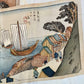 Vintage Mens Kimono ‘Bronze With Traditional Scenes’