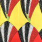 Vintage Haori ‘Black With Red & Yellow Deco Design’