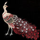 Vintage Haori ‘Black Deep Red Peacocks’