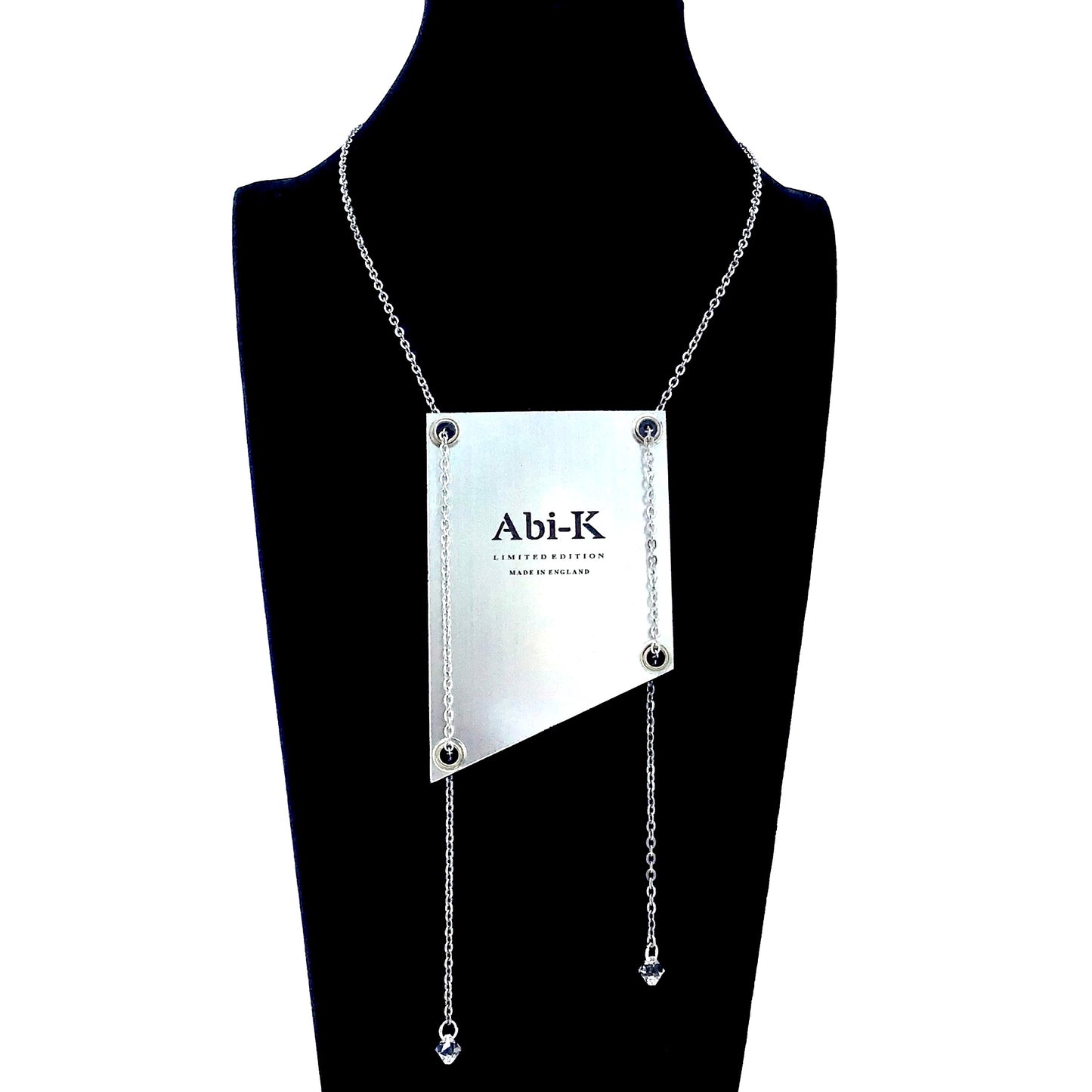 Abi-K Statement Necklace ‘Simple Navy Fans’ 2/2