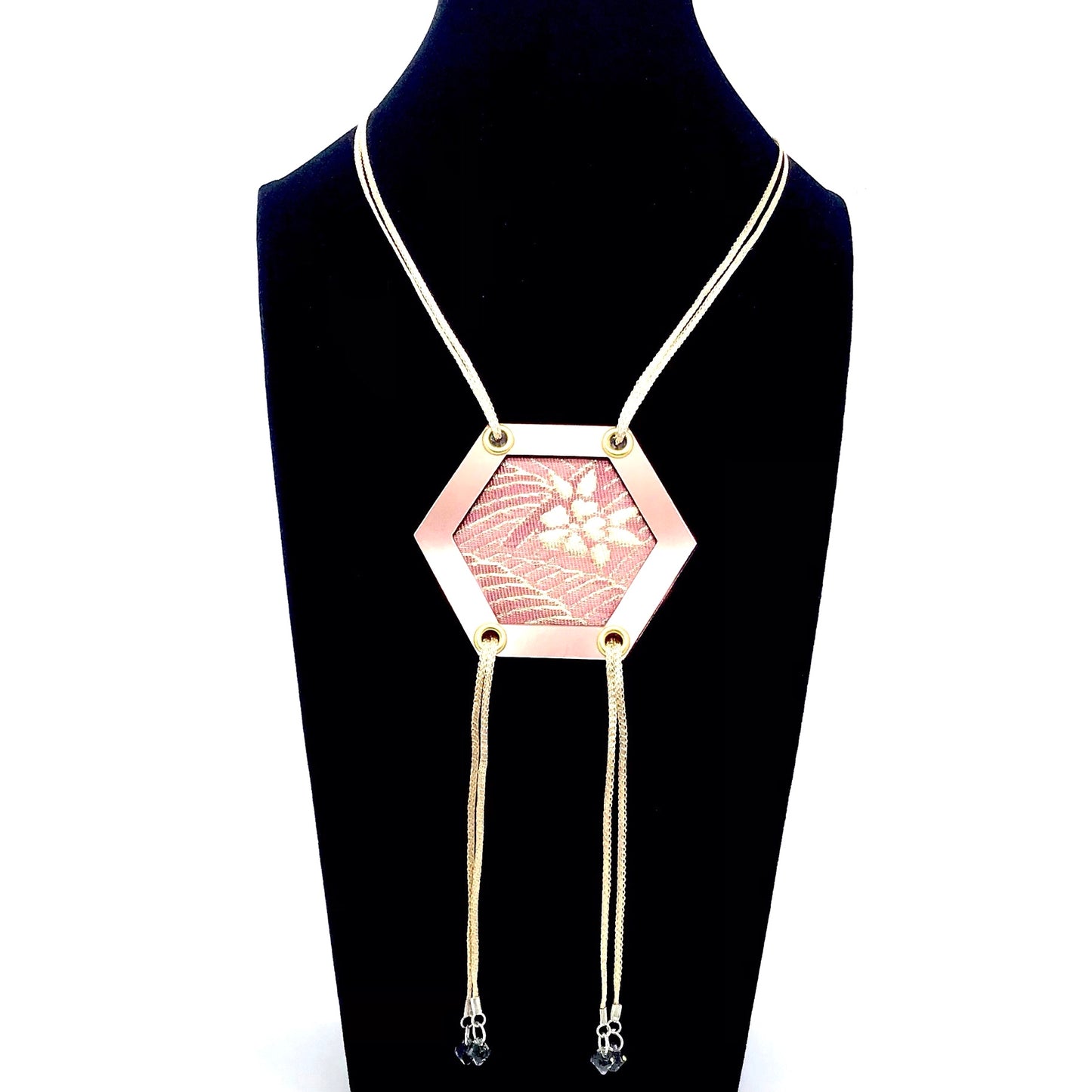 Abi-K Statement Necklace ‘Salmon Pink’ 1/2
