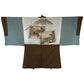 Vintage Mens Kimono ‘Bronze With Traditional Scenes’
