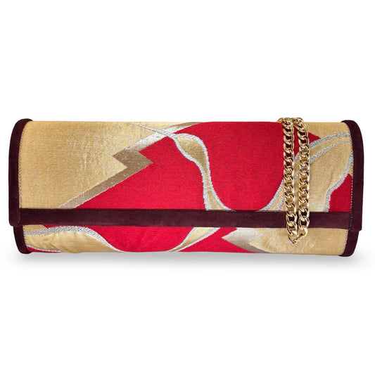 Alma Luxe ‘Raspberry Cranes Burgundy Suede’