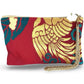 Carolyn Clutch Purse ‘Rare Burgundy Teal Gold’