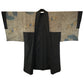 Vintage Mens Kimono ‘Black With Blue Grey Circles’