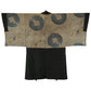 Vintage Mens Kimono ‘Black With Blue Grey Circles’