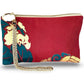 Carolyn Clutch Purse ‘Rare Burgundy Teal Gold’