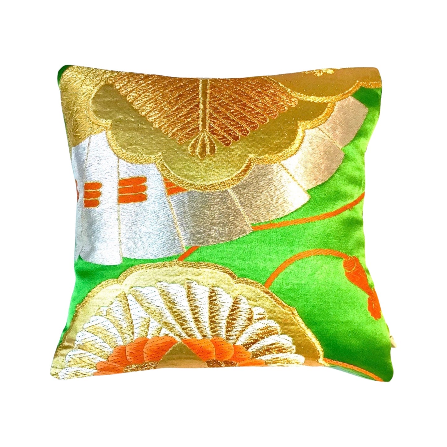 Abi-K Cushion ‘Vibrant Green & Gold’ 1/2