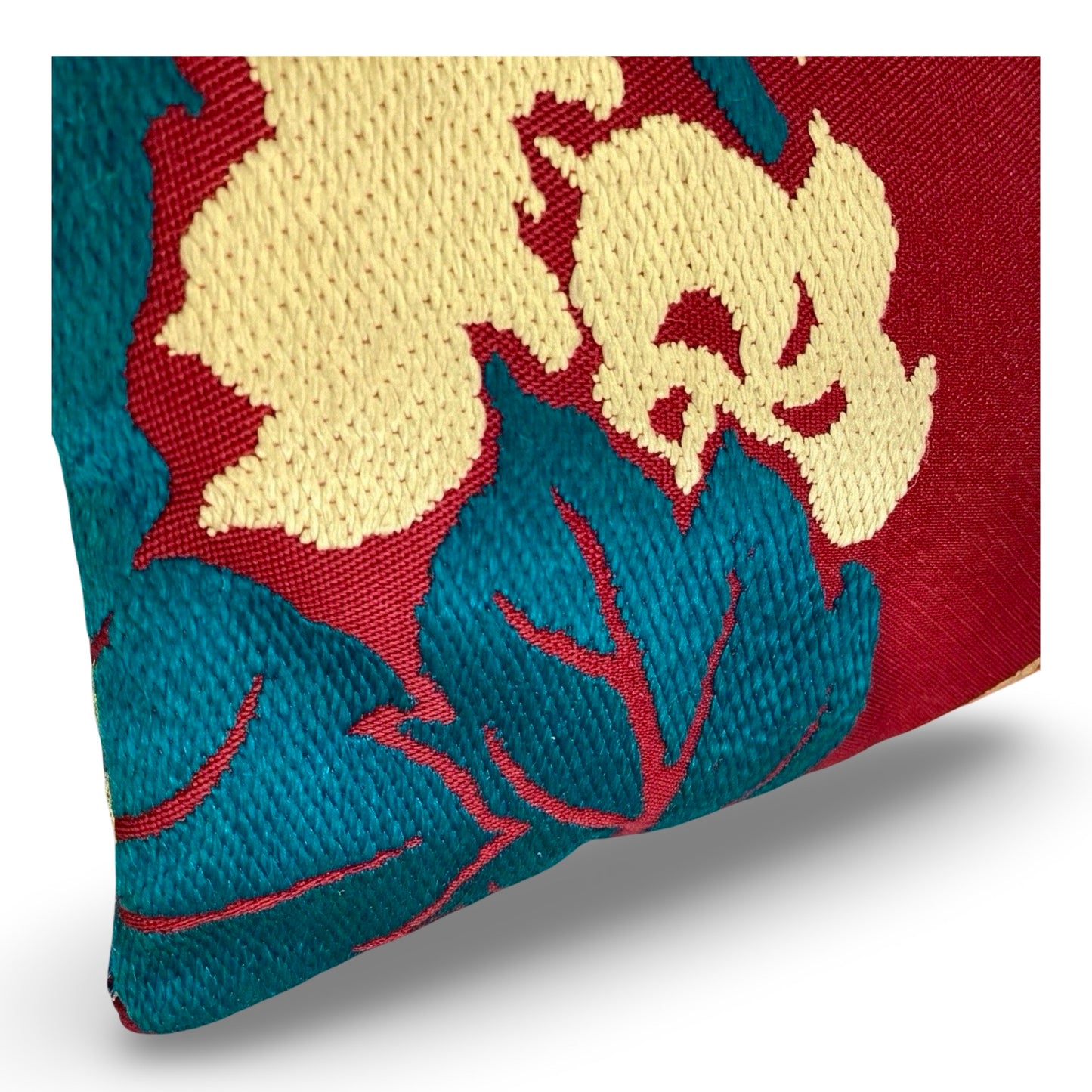 Carolyn Clutch Purse ‘Rare Burgundy Teal Gold’