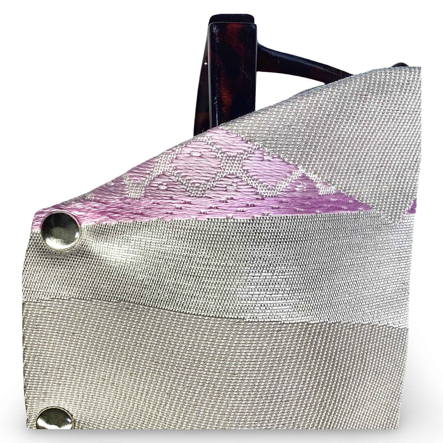 Glasses Case ‘Summer Crush’ lilac silver Shibori 2