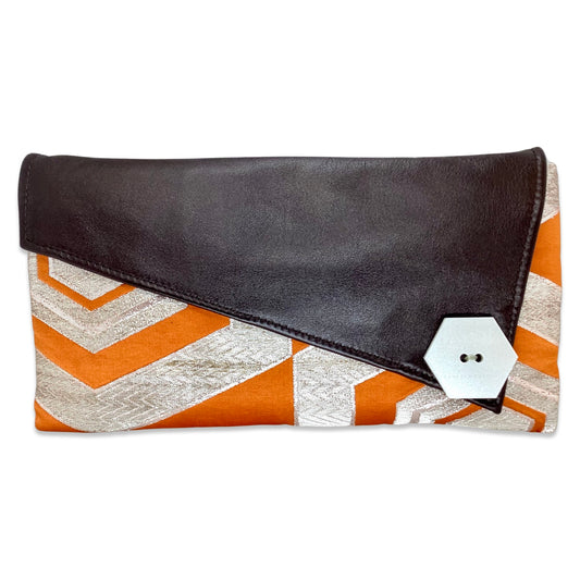 Anna Clutch ‘Chocolate Orange’ 1/2