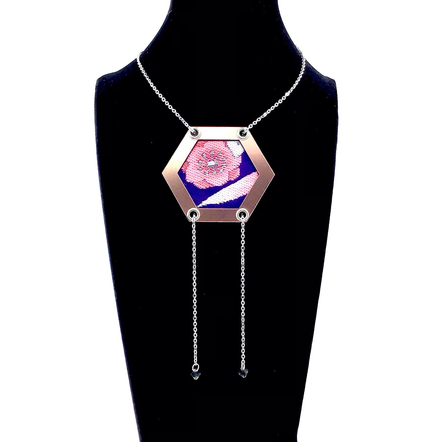 Abi-K Statement Necklace ‘Pretty Purple’ 1/2