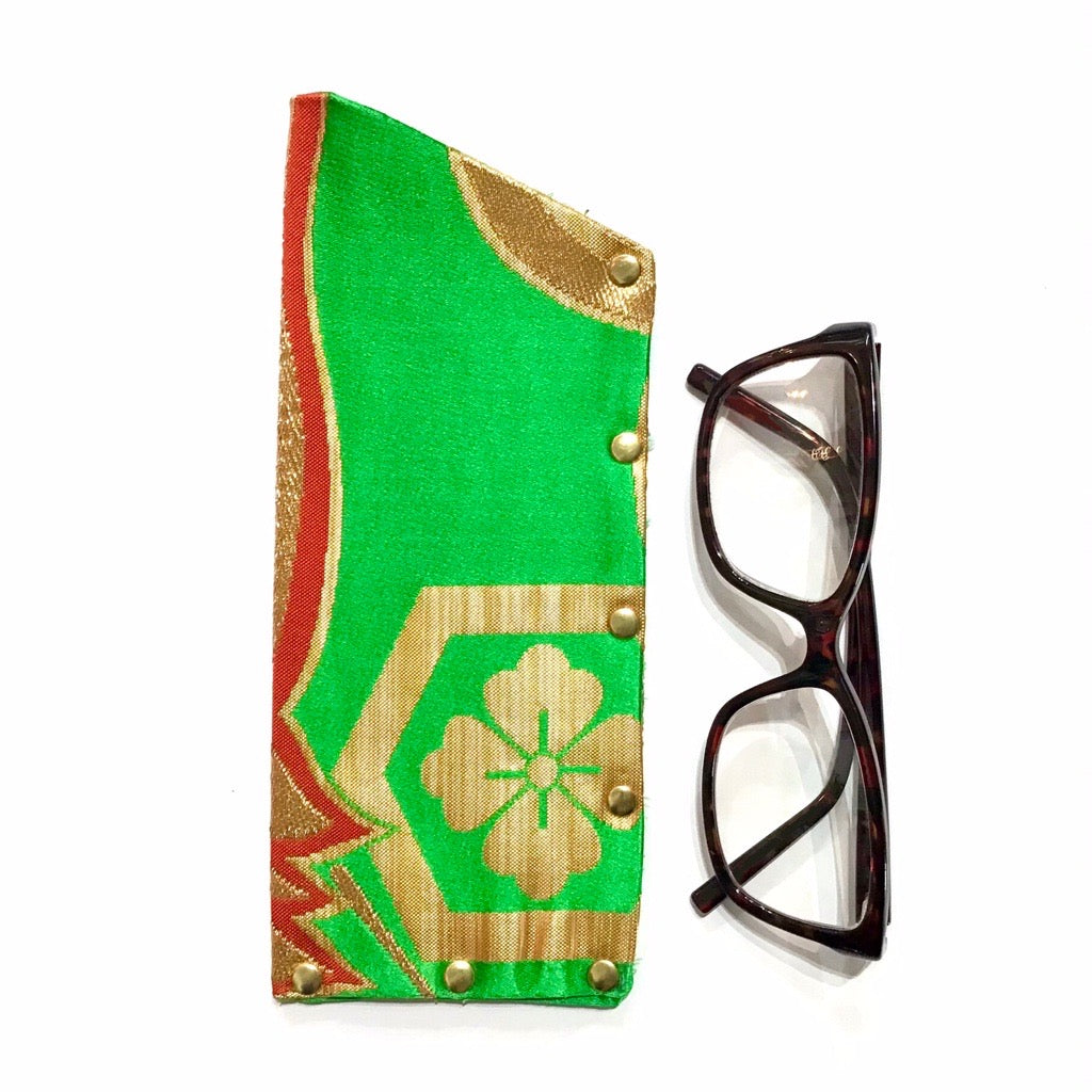 Abi-K Glasses Case ‘Green Abstract’