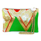 Carolyn Purse ‘Green & Orange Flowers’ 2/3