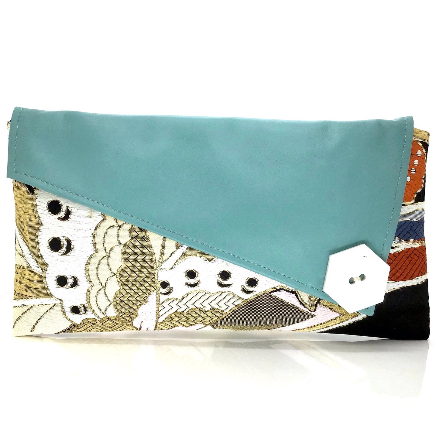 Anna Clutch ‘Turquoise Butterfly’ 1/2