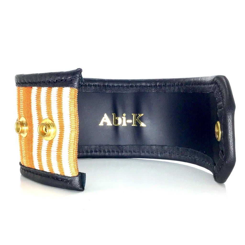 Abi-K Cuff ‘Orange Kikko Stripe’