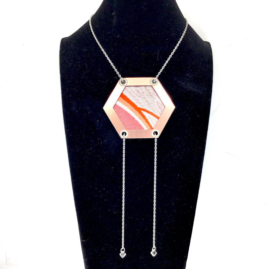 Abi-K Statement Necklace ‘Winter Pink’ 1/2